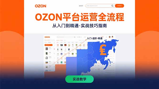 OZON平台运营全流程：快速掌握OZON从入门到精通的实战技巧-柚子资源网