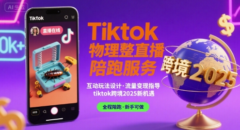 Tiktok物理整蛊直播陪跑服务-tiktok跨境2025-柚子资源网