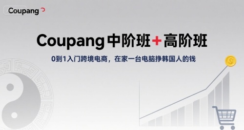 Coupang中阶班+高阶班，0到1入门跨境电商，在家一台电脑挣韩国人的钱-柚子资源网