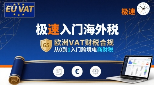极速入门海外税，欧洲VAT财税合规，从0到1入门跨境电商财税-柚子资源网