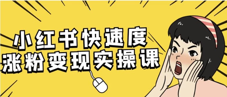 小红书快速度涨粉变现实操课-柚子资源网
