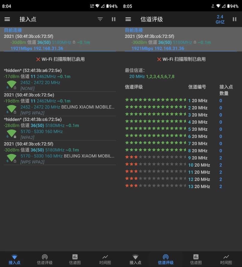 WiFiAnalyzerWiFi工具v3.2.1官方版-柚子资源网