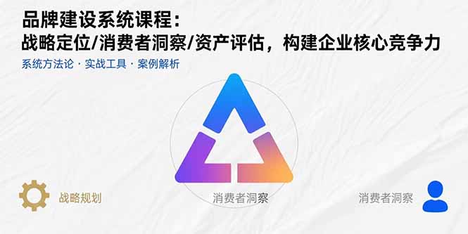 品牌建设系统课程：战略定位/消费者洞察/资产评估，构建企业核心竞争力-柚子资源网