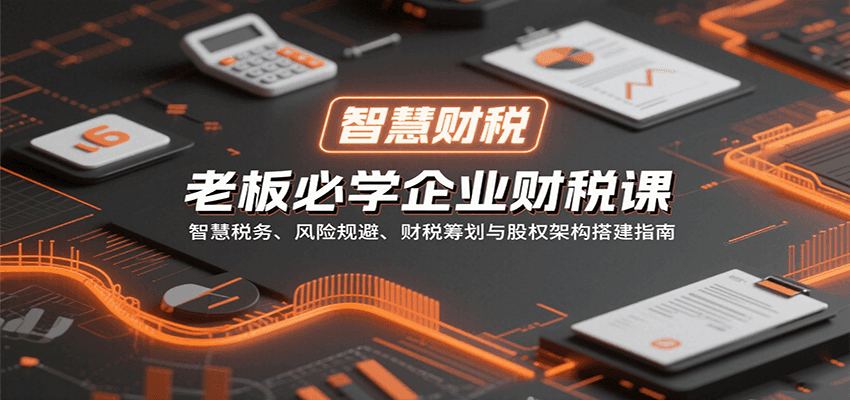 老板必学企业财税课：智慧税务、风险规避、财税筹划与股权架构搭建指南-柚子资源网
