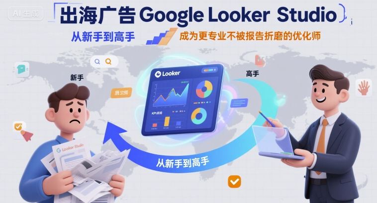 出海广告GoogleLookerStudio从新手到高手，成为更专业不被报告折磨的优化师-柚子资源网