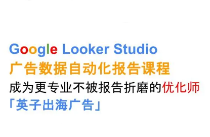 英子出海广告·GoogleLookerStudio从新手到高手-柚子资源网
