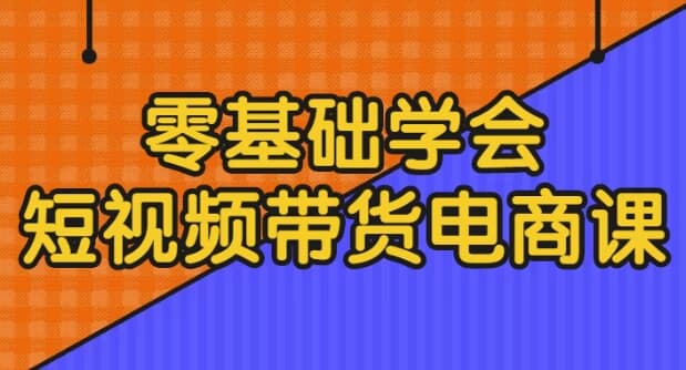 零基础学会短视频带货电商课-柚子资源网