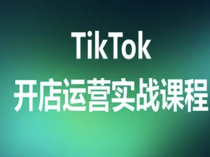 TikTok开店运营实战课程，TK跨境电商实操全流程-柚子资源网