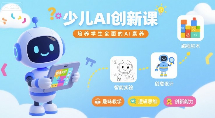 少儿AI创新课，培养学生全面的AI素养-柚子资源网