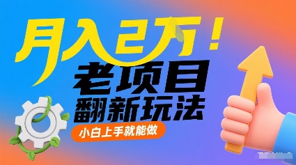 月入2W！老项目翻新玩法，小白上手就能做，非常容易上手-柚子资源网