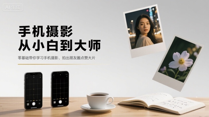 手机摄影从小白到大师，零基础带你学习手机摄影，拍出朋友圈点赞大片-柚子资源网