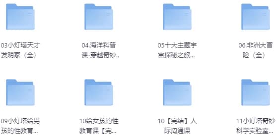 儿童教育小灯塔系列大合集-柚子资源网