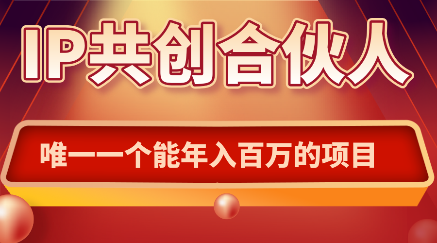 如何通过IP共创合伙人一起合伙“卖项目”-柚子资源网