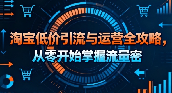 淘宝低价引流与运营全攻略，从零开始掌握流量密码-柚子资源网
